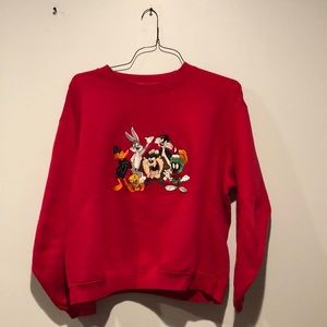 Vintage Warner Bros. Looney Tunes Embroidered Crewneck
